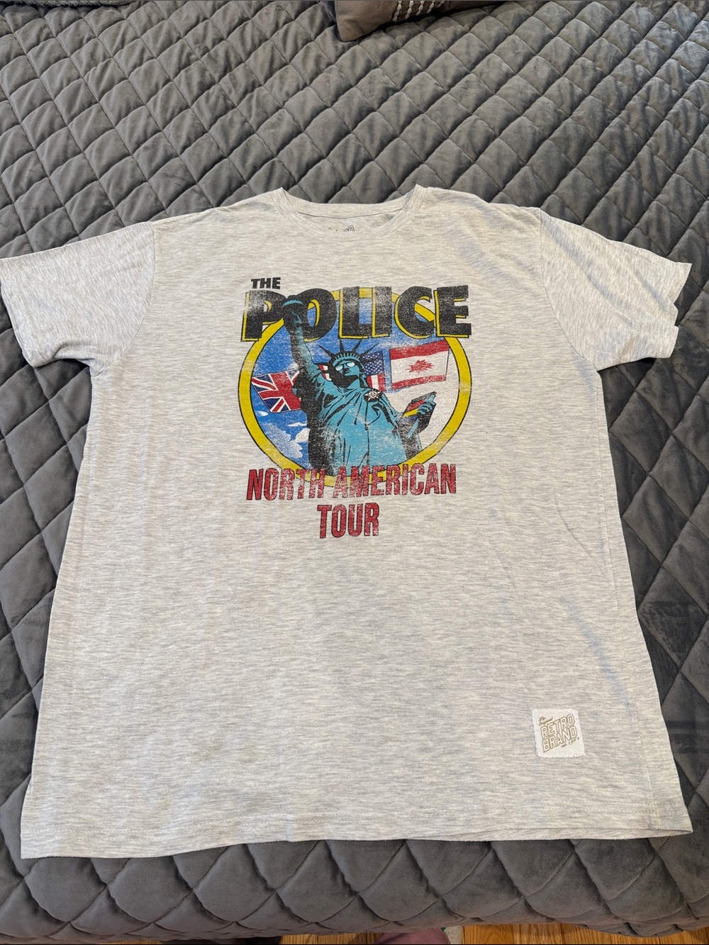 Mens Retro Brand SZ LARGE THE POLICE T-shirt